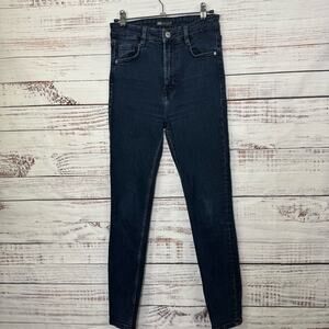 Zara  jeans size 6 super high rise Women's Deep Indigo Skinny Jeans